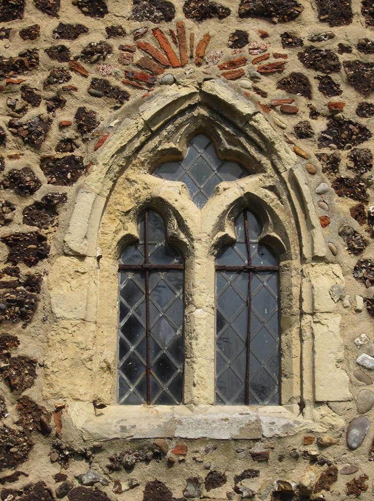 One of the arched windows at St. Peter's